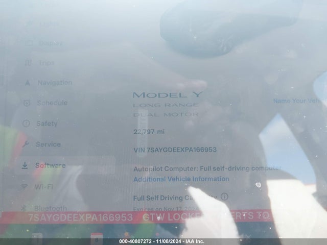 2023 TESLA MODEL Y 7SAYGDEEXPA166953 Photo 6