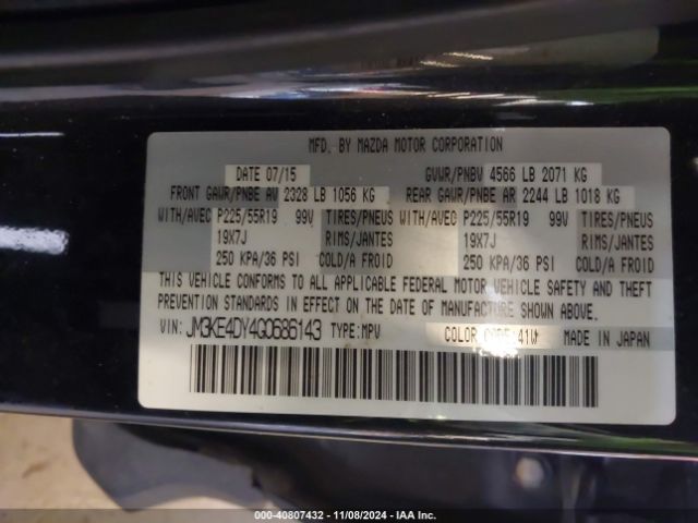 JM3KE4DY4G0686143 Mazda Cx-5 Grand Touring