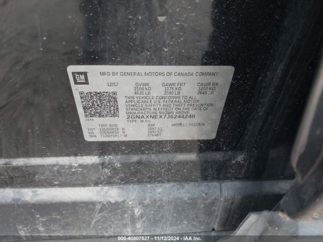 2GNAXNEX7J6244246 Chevrolet Equinox Premier