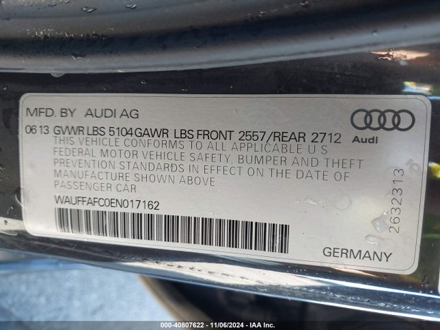 Audi A6 2.0t Premium 2014 WAUFFAFC0EN017162 Image 9