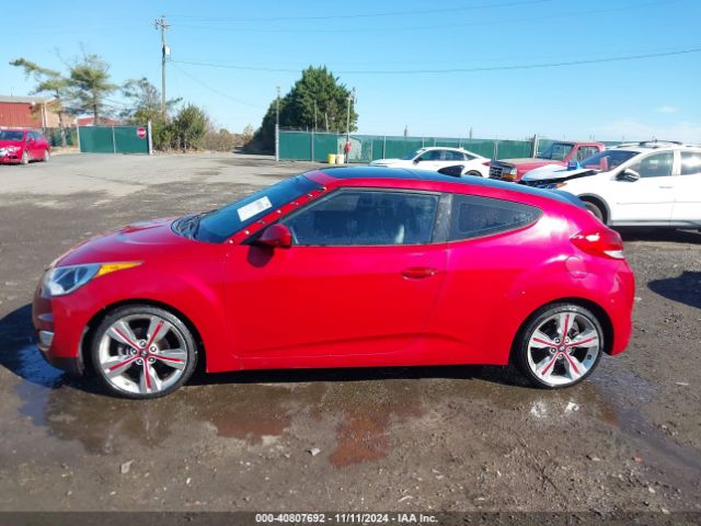 KMHTC6AD8EU184110 Hyundai Veloster Base W/black