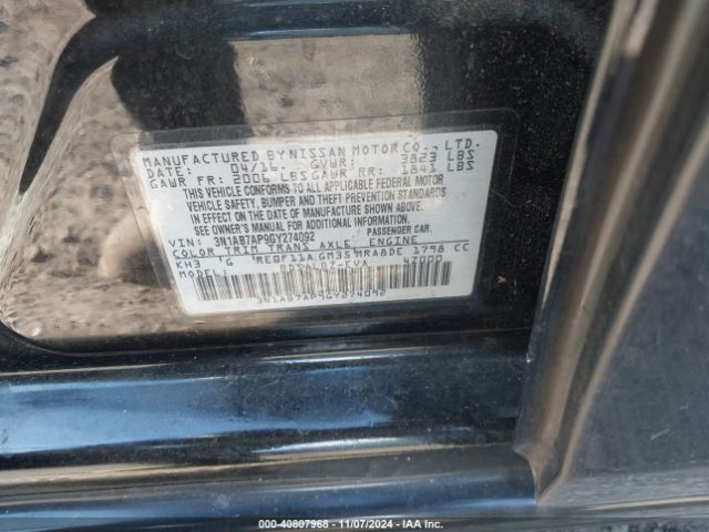 3N1AB7AP9GY274092 Nissan SENTRA S