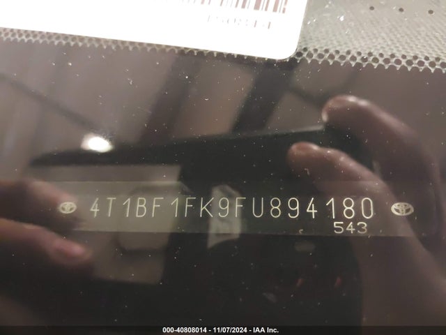 Toyota CAMRY SE 2015 4T1BF1FK9FU894180 Image 9