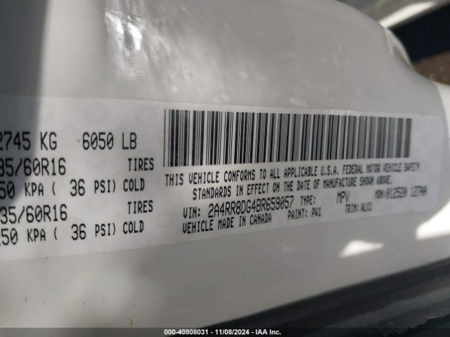 2011 CHRYSLER TOWN & COUNTRY 2A4RR8DG4BR659057 Photo 8