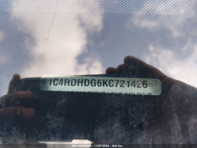 1C4RDHDG6KC721426 Dodge Durango Gt Plus Rwd