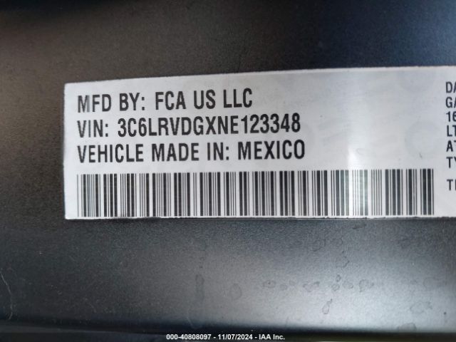 3C6LRVDGXNE123348 RAM Promaster 2500 High Roof 159 Wb