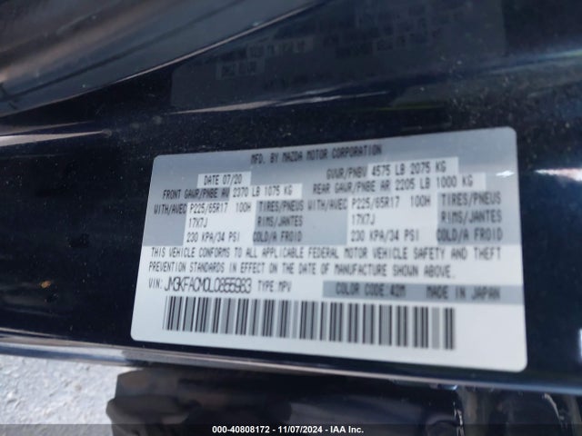 Mazda Cx-5 Touring 2020 JM3KFACM0L0855983 Image 9