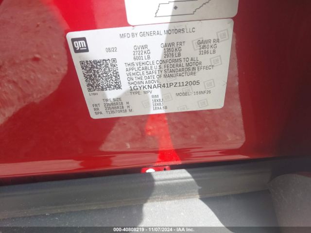 1GYKNAR41PZ112005 Cadillac Xt5 Fwd Luxury