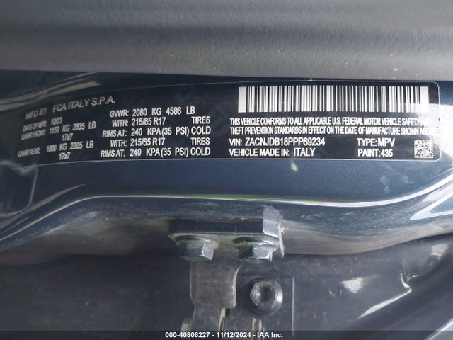 ZACNJDB18PPP69234 Jeep Renegade Upland 4x4