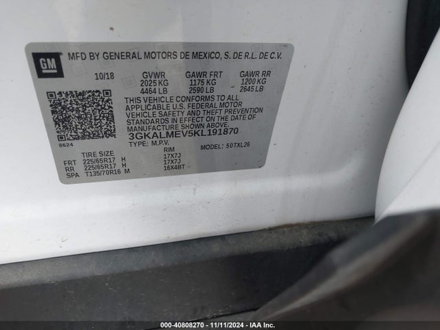 GMC Terrain Sle 2019 3GKALMEV5KL191870 Image 9