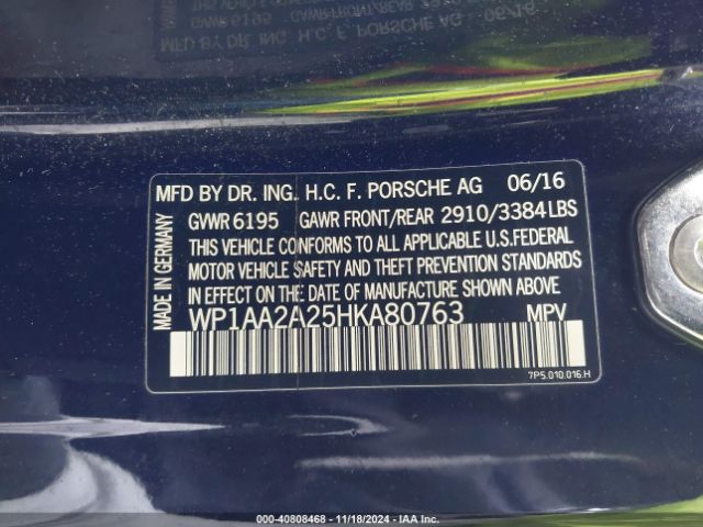 WP1AA2A25HKA80763 Porsche Cayenne Platinum Edition