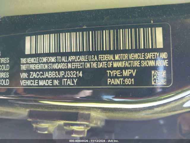 ZACCJABB3JPJ33214 Jeep Renegade Latitude Fwd