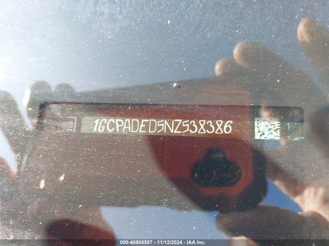 1GCPADED5NZ538386 Chevrolet Silverado 1500 2wd  Short Bed Rst