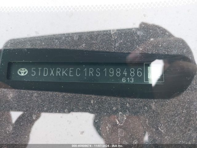 5TDXRKEC1RS198486 Toyota Sienna Xse