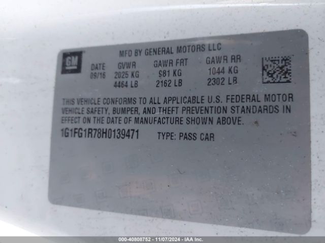1G1FG1R78H0139471 Chevrolet CAMARO 2SS