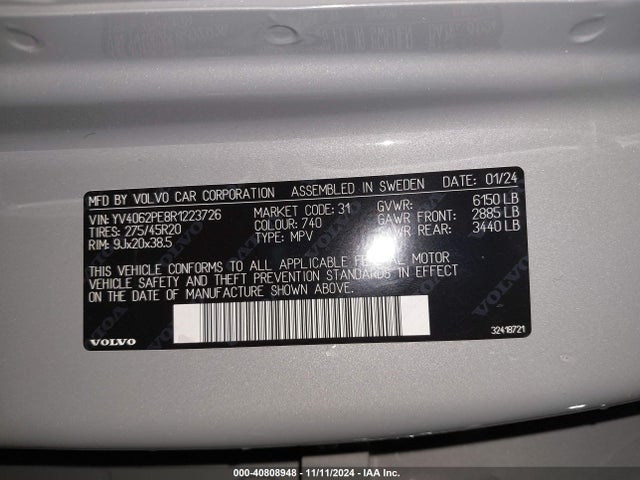 YV4062PE8R1223726 Volvo Xc90 B6 Plus Bright Theme 7-seater