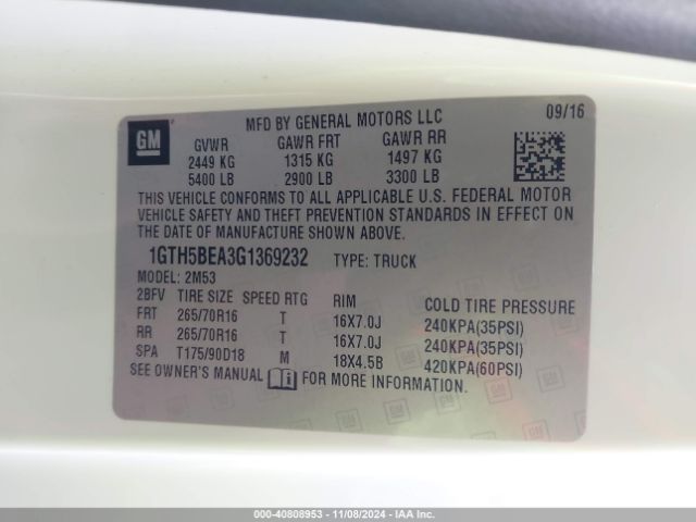 1GTH5BEA3G1369232 GMC Canyon