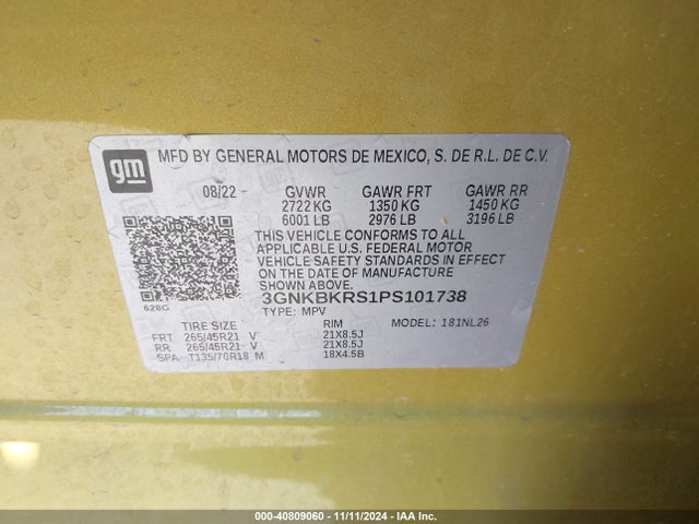 Chevrolet Blazer Awd Rs 2023 3GNKBKRS1PS101738 Image 9