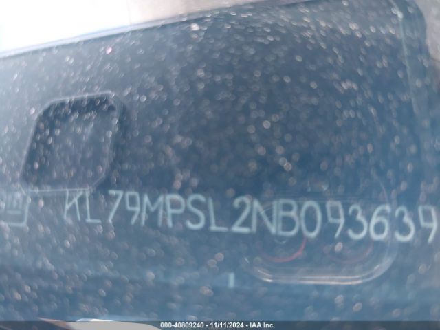 KL79MPSL2NB093639 Chevrolet Trailblazer Fwd Lt