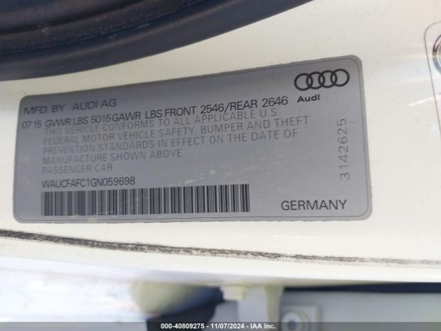 WAUCFAFC1GN059698 Audi A6 2.0t Premium