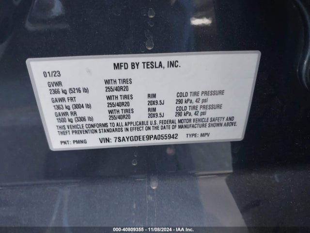 2023 TESLA MODEL Y 7SAYGDEE9PA055942 Photo 8