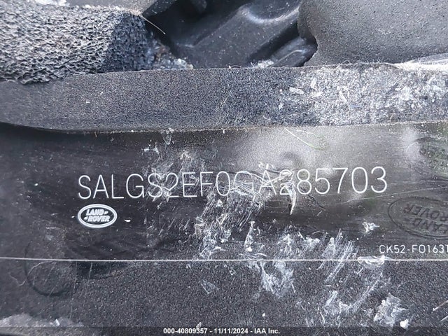 SALGS2EF0GA285703 Land Rover Range Rover 5.0l V8 Supercharged