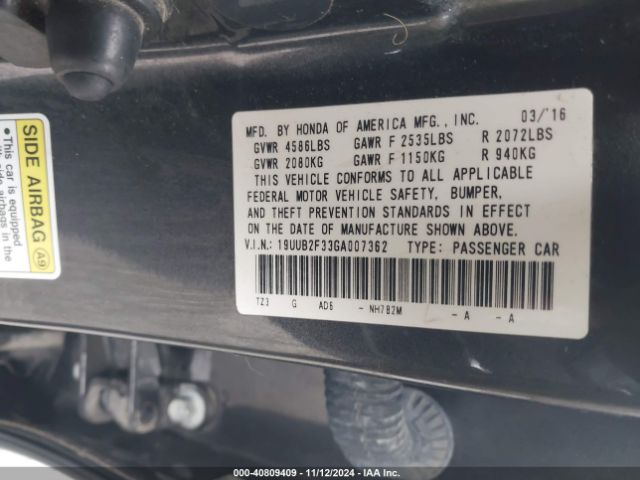 19UUB2F33GA007362 Acura Tlx V6