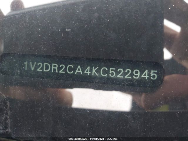 1V2DR2CA4KC522945 Volkswagen Atlas 3.6l V6 Se