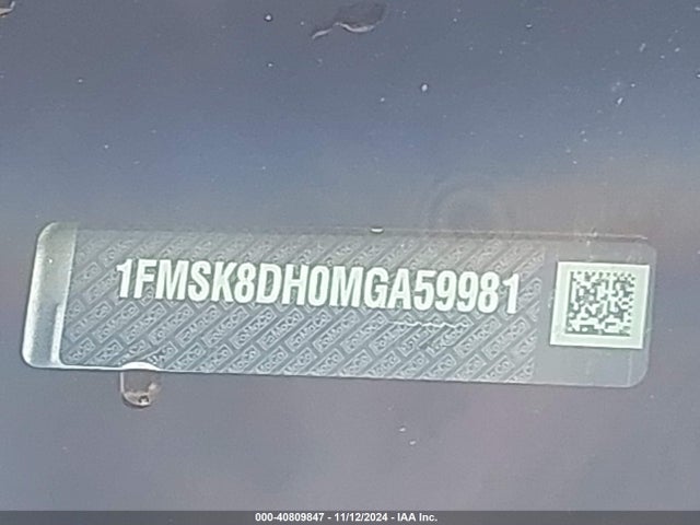 Ford EXPLORER XLT 2021 1FMSK8DH0MGA59981 Image 9