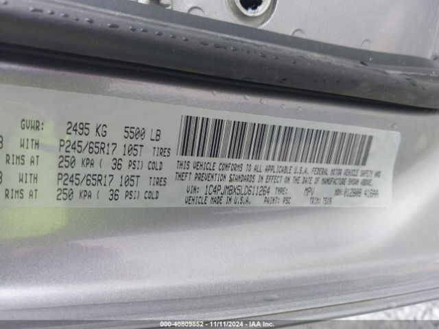 1C4PJMBX5LD611264 Jeep Cherokee Trailhawk 4x4
