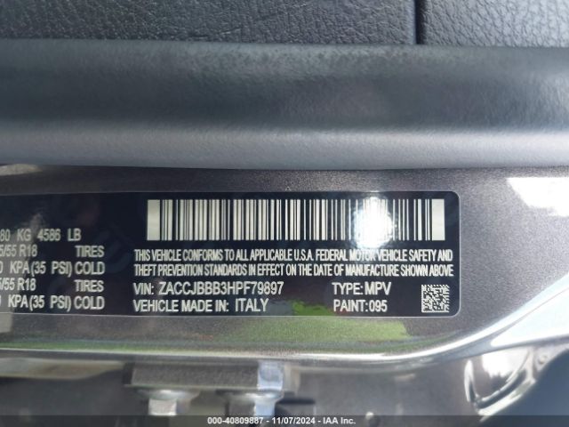 ZACCJBBB3HPF79897 Jeep Renegade Altitude 4x4