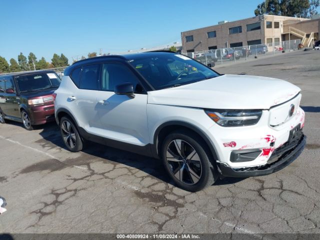 2021 VOLVO XC40 RECHARGE PURE ELECTRIC YV4ED3UR2M2587135
