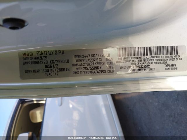 ZFBHRFAB1M6V33542 RAM Promaster City Tradesman