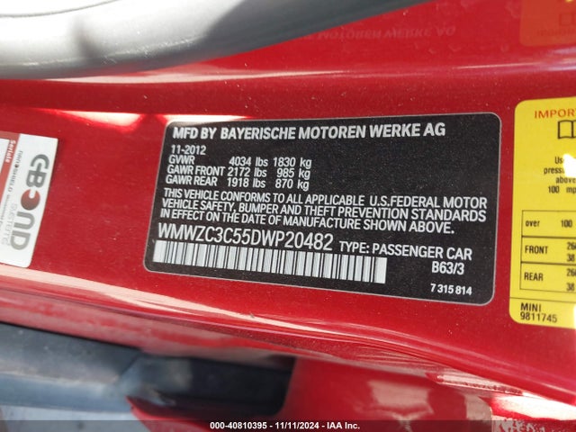 2013 MINI COOPER S COUNTRYMAN WMWZC3C55DWP20482 Photo 8