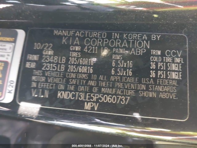 KIA NIRO SX 2023 KNDCT3LE5P5060737 Image 9