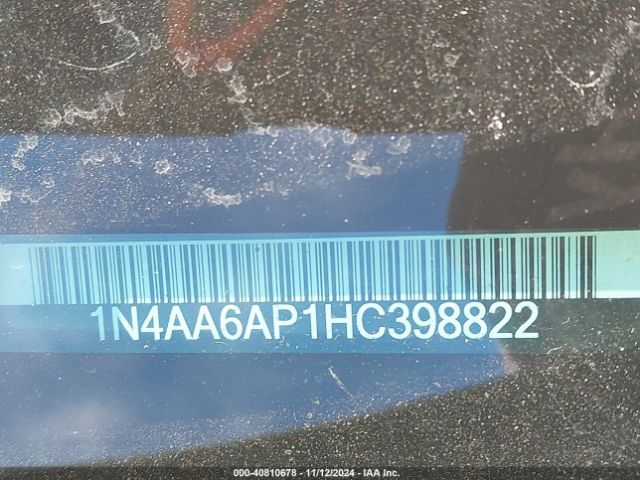 1N4AA6AP1HC398822 Nissan Maxima 3.5 S