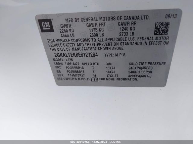 2GKALTEK6E6127264 GMC Terrain Slt-2