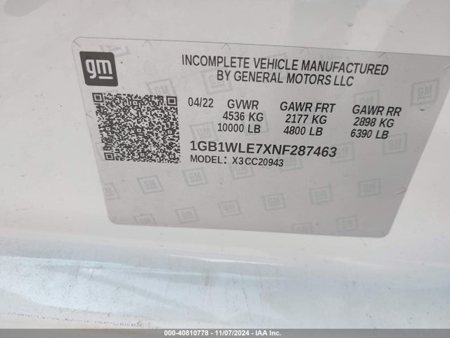 1GB1WLE7XNF287463 Chevrolet Silverado 2500hd 2wd  Long Bed Wt
