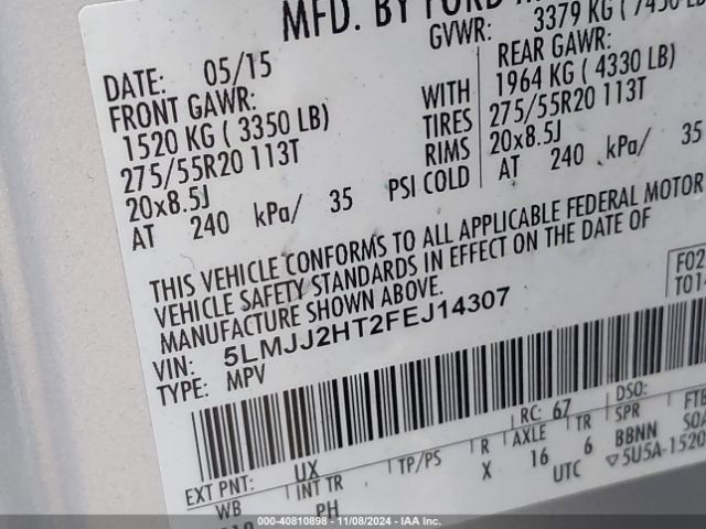 5LMJJ2HT2FEJ14307 Lincoln Navigator