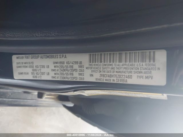 2014 FIAT 500L ZFBCFABH7EZ022460 Photo 8