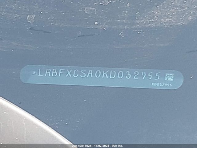 LRBFXCSA0KD032955 Buick Envision Fwd Essence