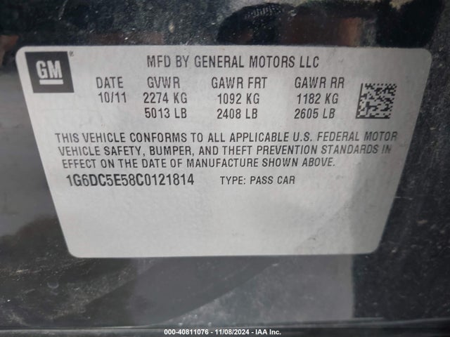 2012 CADILLAC CTS 1G6DC5E58C0121814 Photo 8