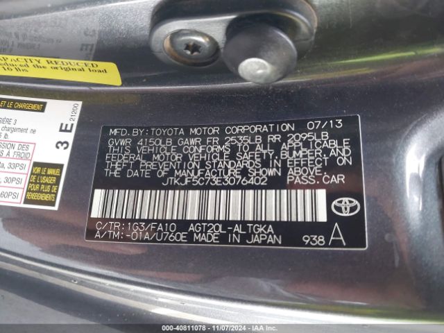 JTKJF5C73E3076402 Scion TC