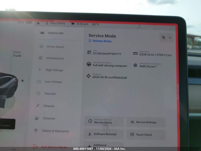 5YJ3E1EAXPF591777 Tesla Model 3 Rear-wheel Drive