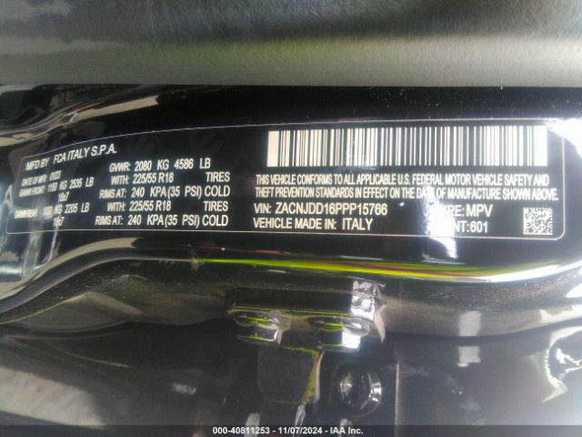 ZACNJDD16PPP15766 Jeep Renegade Limited 4x4