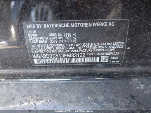 2018 BMW 330I WBA8D9C51JEM33122 Photo 8