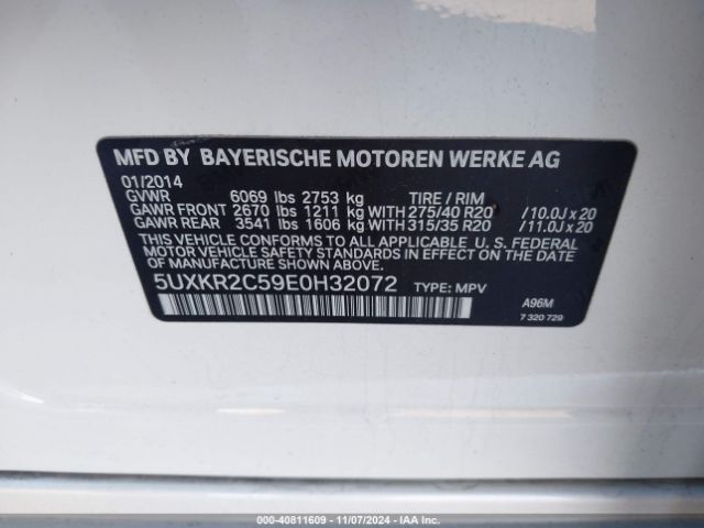 5UXKR2C59E0H32072 BMW X5 Sdrive35i