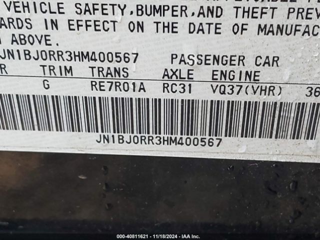 JN1BJ0RR3HM400567 Infiniti QX50