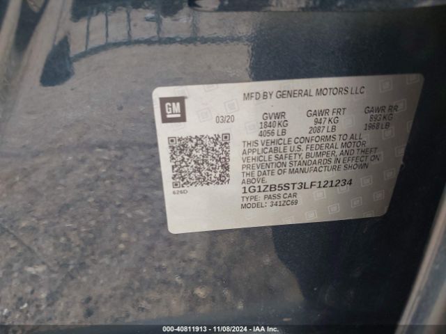 1G1ZB5ST3LF121234 Chevrolet Malibu Fwd Ls