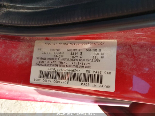 JM1GJ1W58G1446597 Mazda Mazda6 I Grand Touring